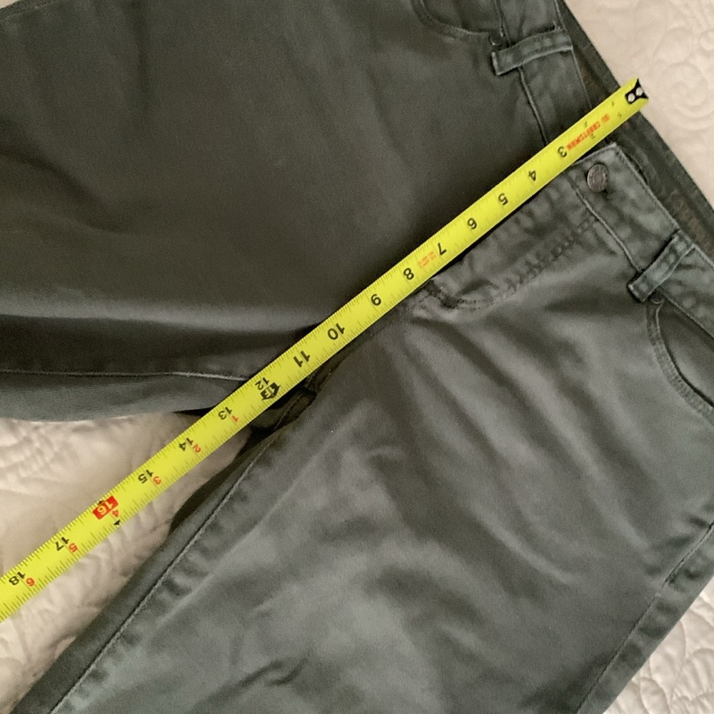 Talbots army green straight leg jeans size 8 - Picture 7 of 13